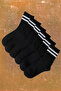 6 Pairs Long Men's Sports Socks White Black Striped Patterned Tennis Socks Sports Socks - 2