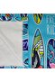 Surfing Summer Poncho Hooded Bathrobe Beach Towel(Live Free) Summer - 5