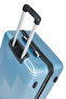 Hard Case Cabin Luggage Trolley Suitcase | Unisex Travel Bag With 4 Spinner Wheels Kh110 Light Blue - 6