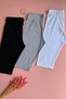 Liri Tone. |   2 Pack Above Knee Cotton White and Gray Color Women's Leggings-Shorts - 3