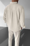 Ayrobin Textured Owersie Linen Beige Men's Shirt - 2