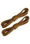 140 Cm, Light Yellow Sienna Color, Extra Sturdy, Thick, Ribbed Round Boots, Shoelaces (1 Pair) - 3