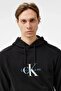 Distressed Monologo Hoodie Men's Black Sweatshirt J30J326875-Beh - 3