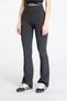 Women's Slim Fit Elastic Waist Quick Drying Wide Leg Black Leggings - 2
