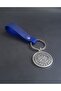 إكسسوار سلسلة مفاتيح من الجلد الحقيقي مع شكل بوصلة نورديك Vegvisir