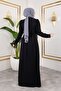 Angel Crystal Evening Dress Black - 3