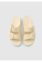 Habana Brillo Beige Patent Leather Orthopedic Daily Women's Slippers - 4