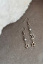 Star Earrings, Moon Earrings, Pinterest Brass Plated Handmade Earrings - 2