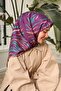 Tivil Silk Scarf Ist 11432 - 04 Plum Leaf Pattern