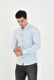 Judge Collar Line Lycra Cotton Linen Texture Slim Fit Men's Shirt - 3