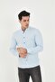 Judge Collar Line Lycra Cotton Linen Texture Slim Fit Men's Shirt - 2