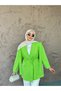 Fringed Lining Blazer Jacket - 4