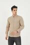 Judge Collar Line Lycra Cotton Linen Texture Slim Fit Men's Shirt - 7