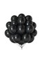 100 Pastel Black Balloons - Birthday Concept - Party Supplies - Bride to Be Supplies - 3