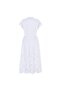 Low Sleeve Scallop Detailed Cotton Comfortable Fit Dress - 8