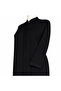 Stylish, High-Quality, Elegant Black Robe with Stone Embroidery on the Sleeves and Body. - 4
