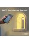 LED Night Lamp with Premium 15W Qi Wireless Charger, Bluetooth Speaker, Adjustable Brightnes - 4