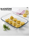 Rectangular Glass Oven Dish - 2.9 L Borosilicate Bakeware for Baking and Roasting, Microwave Dishwasher and Freezer Safe - 3