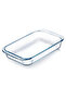 Rectangular Glass Oven Dish - 2.9 L Borosilicate Bakeware for Baking and Roasting, Microwave Dishwasher and Freezer Safe - 2