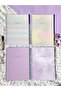 مجموعة من 4 دفاتر مدرسية مربعة الشكل مقاس A4 - 80 ورقة مربعة الشكل