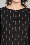Premium cotton office / casual kurti - Black kurti / kurta for women with ethnic prints - 4