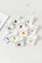 Women's 10 Pairs Premium Quality Cotton Fruit Patterned Ballet Flats Socks - 2