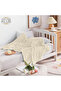 Microfleece Blanket Single(150x200 cm) – Ultra-Soft, Lightweight 300GSM, Warm - Stripe Pattern-Beige - 8