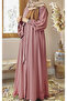 Mevlana Belted Flared Ferace - 4