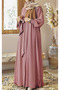 Mevlana Belted Flared Ferace - 2