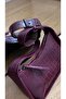 Burgundy Oval Baguette Bag Cherry Red Valentine's Day Gift - 5