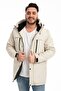 Men's Stone Fleece Fur Water and Windproof Hooded Winter Coat & Coat & Parka