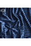 Microfleece Blanket Single(150x200 cm) – Ultra-Soft, Lightweight 300GSM, Warm - Stripe Pattern-Navy - 7