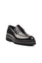 Black Opening Genuine Leather Men's Casual Shoes