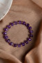 Certified Amethyst Natural Stone Faceted Bracelet - 3
