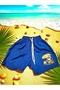 Mi̇lays Ki̇ds Disney Printed Boy's Lace-Up Network Mesh Sea Shorts - 3