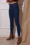 Natalia Navy Blue High Waist Comfort Skinny Skinny Leg Jeans - Deldnm - 2