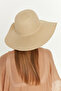 Women's Beige Straw Hat Nbmht06 - 5