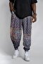 Men's Patterned Baggy Wrinkled Summer Baggy Trousers