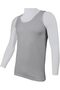 Man's Under Shirt 100% Cotton Lounge T-shirt, Pack of 3,Tank Tops (Black, Gray, Dark Blue) - 4