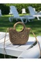 Handmade Midi Size Straw Bag (Hand Shoulder Bag) - 6