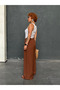 Premium Seersucker Linen Summer Loose Wide Leg Lace up Trousers - 3