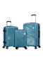 Moods up Blue 3-Piece Suitcase Set, Impact Resistant Abs, 360 °   Wheel, Combination Lock, Haf