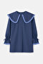 Contrast Ruffle Shirt