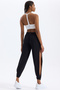 Elastic Leg Side Slit Trousers Black - 4