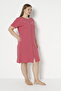 Women's Plus Size Cotton Lycra Zipper Dress / Dusty Rose - - B 7564 - 6