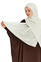 Monogram Star Pattern Shawl - Cream - 4