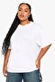 Plus Size Women's T-Shirt 100% Cotton Nevada Nights Printed White Oversize Summer - 3