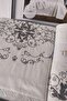 Tivoli Embossed Embroidered Pique Set with Towels 8 Pieces - Diana - Cream - 5