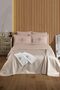 Tivoli 8 Piece Marriage Set Pique Set Towel-Embroidered Double Bride Set-Diana-Cappuccino