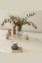 Curve Glass Tray with Wooden Ball Legs Decorative Organizer Stand Makeup/Jewelry/Kitchen - 3
